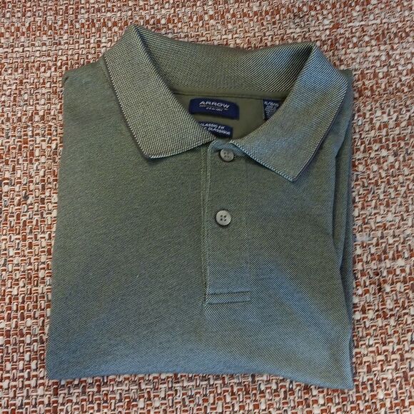 Men's Arrow Classic Fit Short Sleeve Shirt XL Great Pre-Owned Condition - Picture 1 of 5